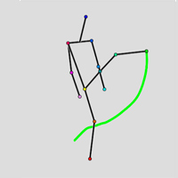 a stick figure with a motion trail